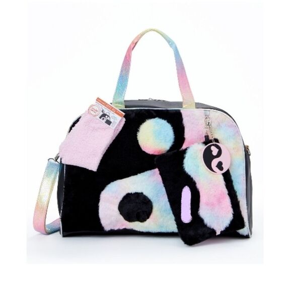 Girls Yin Yang Ombre Weekender Travel Vacation Duffle Bag 5-Piece Set - Picture 4 of 6